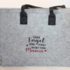 Filztasche Mama hellgrau